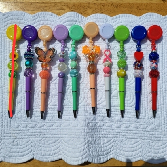 Other - Handcrafted Beaded Retractable Pen- BUYER'S CHOICE